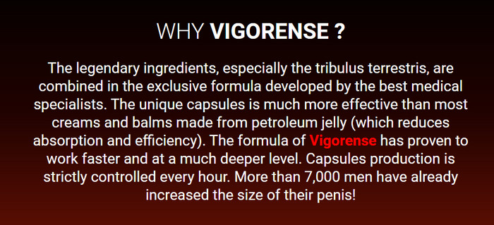 why vigorense